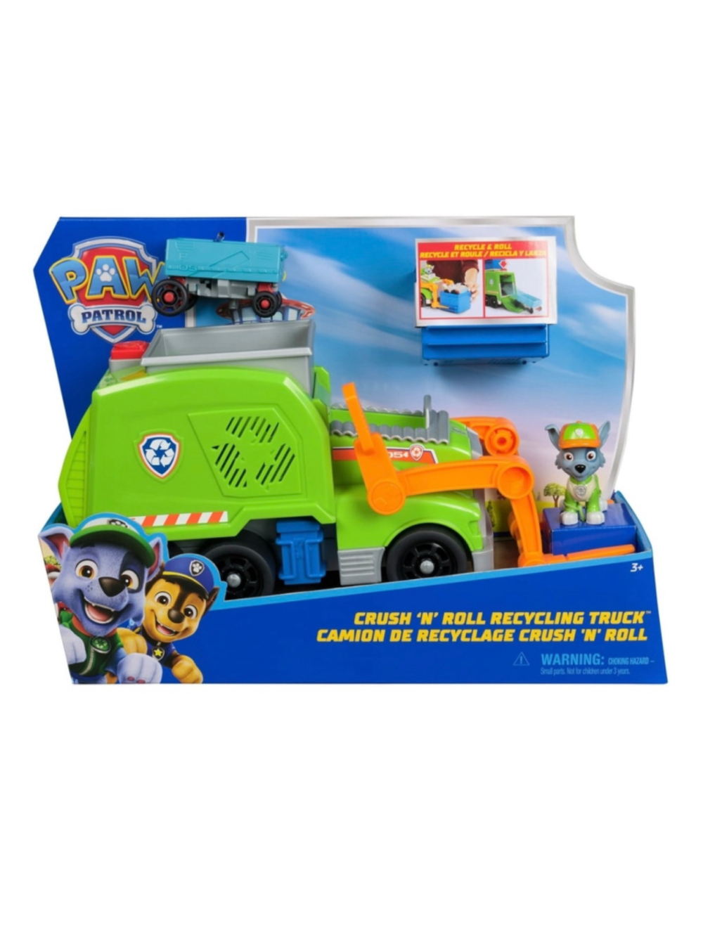 NEW Paw Patrol Rocky's Recycling Truck Toy One Size Green Orange